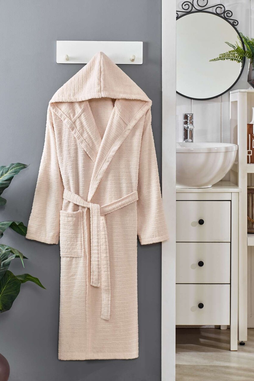 Halat de baie, L'essentiel Maison, Doga, Bej - imagine 3
